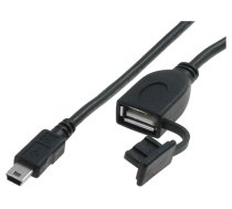 Extender USB A to USB B mini with cover (1m).