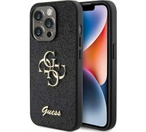 Guess Guess GUHCP15XHG4SGK iPhone 15 Pro Max 6.7" czarny/black hardcase Glitter Script Big 4G | GUE003091  | 3666339147396