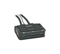 Przełącznik Lindy HDMI KVM Switch 2 Port Compact USB 2 HDMI 4K , Audio/Mik. - 42340 | 42340  | 4002888423403