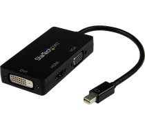 Adapter AV StarTech DisplayPort Mini - HDMI - D-Sub (VGA) - DVI czarny (JAB-1945779) | JAB-1945779