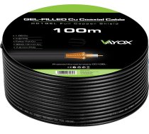 Vayox Przewód koncentryczny 1.02 Cu + 32x0.12mm Cu CC1-100GEL czarny Vayox 100m | 5905490800305  | 5905490800305