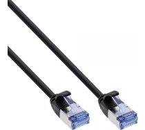 InLine InLine slim okrągły kabel sieciowy Patch U/FTP Cat,6A - czarny - 1m | 71901S  | 4043718273133