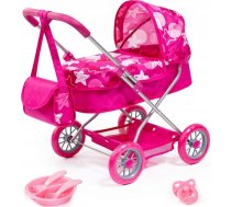 Doll pram BAYER Design 12249AB Smarty with accessories Pink | 12249AB  | 4003336413076