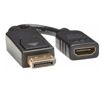 Adapter AV Eaton Eaton Tripp Lite Series DisplayPort to HDMI Video Adapter Video Converter (M/F), HDCP, Black, 6 in. (15 cm) - Videoadapter - DisplayPort mannlich zu HDMI weiblich - 15.2 cm - Schwarz - geformt | P136-000  | 037332148056