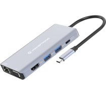 Adapter AV Conceptronic CONCEPTRONIC Dock USB-C->HDMI,USB3.0,100WPD 10-in-1 0.25m gr | DONN20G  | 4015867230893