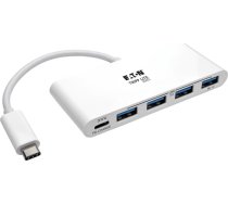 HUB USB Eaton Eaton Tripp Lite series 4-Port USB 3.1 USB-C to USB-A Hub w/ USB-C Charging Port 5 Gbps - Hub - 4 x SuperSpeed USB 3.0 - Desktop | U460-004-4A-C  | 037332193773