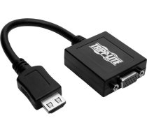 Adapter AV Eaton Tripp Lite HDMI to VGA with Audio Converter Cable Adapter for Ultrabook/Laptop/Desktop PC, (M/F), 6-in. (15.24 cm) - Videoadapter - TAA-konform - HDMI mannlich zu HD-15 (VGA) weiblich - 15.24 cm - Schwarz - 1920 x 1200 (WUXGA) Suppor | P1