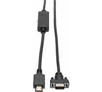 Kabel Eaton Eaton Tripp Lite Series HDMI to VGA Active Adapter Cable (HDMI to Low-Profile HD15 M/M), 10 ft. (3.1 m) - Adapterkabel - HDMI mannlich zu HD-15 (VGA) mannlich - 3.05 m - abgeschirmt - Schwarz - Daumenschrauben | P566-010-VGA  | 037332201102