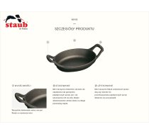 STAUB Garnek Staub Minis żeliwny 250 ml | 40501-408-0  | 3272340040115