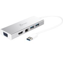 j5create JUD380 USB™ 3.0 Mini Dock, includes 1x HDMI port and 3x USB ports, Silver | JUD380-N  | 4712795081343