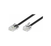 Goobay GOOBAY 10x Modular connection cable 10m black RJ11 / RJ14 plug 6P4C to RJ45 plug 8P4C for connection DSL modem/router to splitter - 68578 | 68578  | 4040849685781