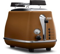 DELONGHI Icona Vintage Toaster CTOV 2103.GR 900W, Stainless steel, Crumb tray, Defrost, Green | CTOV2103.GR  | 8004399761346