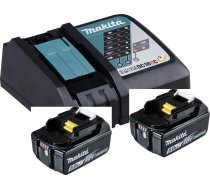 Makita Makita Power Source Kit Li 18.0V 5Ah, set (black, 2x battery BL1850B, 1x charger DC18RC) | 197570-9  | 0088381461788