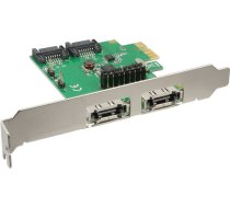 Kontroler InLine PCIe 2.0 x1 - 2x SATA III + 2x eSATA (76696B) | 76696B  | 4043718198337