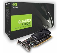 PNY Quadro P1000 4GB GDDR5 grafikas karte (VCQP1000DVIV2-PB) | VCQP1000DVIV2-PB  | 3536403375706