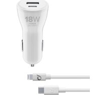 Ładowarka Cellular Line USB-C CAR CHARGER DUAL KIT C2L 30W WHITE | CBRIPHKITC2L2PD30W  | 8018080353895