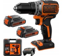 Wiertarko-wkrętarka Black+Decker BLACK+DECKER WKRĘTARKA 18V BL186KB 52Nm 2x2,0Ah BL | BL186K1B2-QW  | 5035048663134