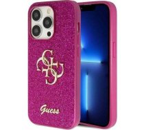 Guess Guess GUHCP15XHG4SGU iPhone 15 Pro Max 6.7" fioletowy/purple hardcase Glitter Script Big 4G | GUE003384  | 3666339147532