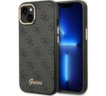 Guess Etui Guess do iPhone 14 Plus 6,7" czarny/black hard case 4G Vintage Gold Logo | GUE2103  | 3666339065218