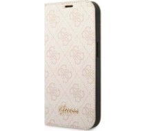 Guess Etui Guess GUBKP14XHG4SHP Apple iPhone 14 Pro Max różowy/pink book 4G Vintage Gold Logo | GUE2195  | 3666339083311