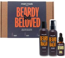 MenRock Beardy Beloved Soothing Oak Moss zestaw szampon do brody 100ml + balsam do brody 100ml + olejek do brody 30ml | 5060796560237  | 5060796560237