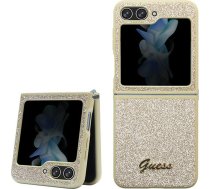 Guess Etui Guess GUHCZF5HGGSHD Samsung Galaxy Z Flip 5 hardcase Glitter Script złoty/gold | GUE2785  | 3666339173975