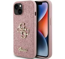 Guess Guess GUHCP15MHG4SGP iPhone 15 Plus 6.7" różowy/pink hardcase Glitter Script Big 4G | GUE003192