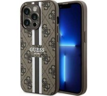 Guess Etui Guess GUHMP14LP4RPSW Apple iPhone 14 Pro brązowy/brown hardcase 4G Printed Stripes MagSafe | GUE2557  | 3666339119799