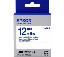 Epson Taśma LK4WLN Niebieski/Biały (C53S654022) | C53S654022  | 8715946611372