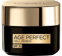 L’Oreal Paris Age Perfect Cell Renew Krem przeciwzmarszczkowy rewitalizujący SPF30 na dzień 50ml | 0237420