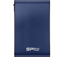 Silicon Power ārējais cietais disks 1TB Armor A80, zils | DHSIPZBT10A8011  | 4712702622393 | SP010TBPHDA80S3B