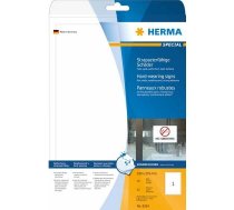 Herma Etykiety foliowe 8334, A4, do zastosowań na zewnątrz, 190 x 275 mm, folia matowa biała, 50 szt (8334) | 8334  | 4008705083348