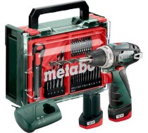 Wiertarka Metabo METABO WKRĘTARKA  BS BASIC SET 12V + 41 ACC 34/17Nm 2x2,0Ah POWERMAXX | 600080710  | 4061792249462