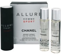 Chanel  Allure Homme Sport (podróżny atomizer + wkłady) EDT 60 ml | 3145891238006  | 3145891238006