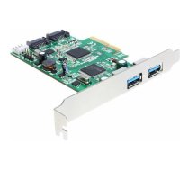 Kontroler Delock PCIe 2.0 x4 - 2x USB 3.0 + 2x SATA III (89359) | 89359  | 4043619893591