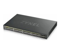 Zyxel GS1920-48HPV2 Managed Gigabit Ethernet (10/100/1000) Power over Ethernet (PoE) Black | GS192048HPV2-EU0101F  | 4718937601974
