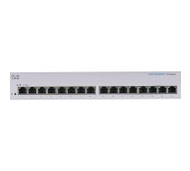 Cisco CBS110 Unmanaged L2 Gigabit Ethernet (10/100/1000) 1U Grey | CBS110-16T-EU  | 0889728326001