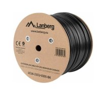 Lanberg LCU6-21CU-0305-BK networking cable Black 305 m Cat6 U/UTP (UTP) outdoor | LCU6-21CU-0305-BK  | 5901969421859 | KGWLAESIC0028