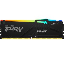 Kingston Fury Beast RGB atmiņa, DDR5, 8GB, 6000MHz, CL40 (KF560C40BBA-8) | KF560C40BBA-8  | 740617328523