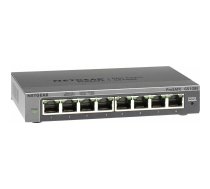 NETGEAR GS108E Managed Gigabit Ethernet (10/100/1000) Black | GS108E-300PES  | 606449103403