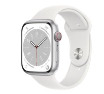 Smartwatch Apple Watch 8 GPS + Cellular 45mm Silver Alu Sport Biały  (MP4J3WB/A) | MP4J3WB/A  | 194253239642