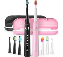 Fairywill SONIC TOOTHBRUSHES 507 PINK AND BLACK | FW-507 black&pink  | 6973734202726