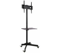 Techly  Mobile stand LCD/LED 23-55 inches adjustable with shelf, black | 100730  | 8051128100730