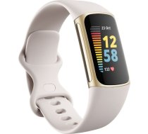 Fitbit Charge 5, lunar white/soft gold | FB421GLWT  | 0810038855875
