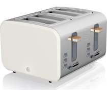 Swan ST14620WHTN toaster 4 slice(s) Stainless steel,White 1500 W | ST14620WHTN  | 5055322531584
