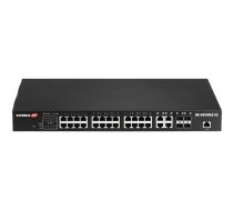 Edimax GS-5424PLC network switch Gigabit Ethernet (10/100/1000) Power over Ethernet (PoE) 1U Black | GS-5424PLC V2  | 4717964704276