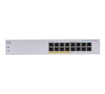 Cisco CBS110 Unmanaged L2 Gigabit Ethernet (10/100/1000) Power over Ethernet (PoE) 1U Grey | CBS110-16PP-EU  | 0889728326520