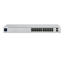 Ubiquiti Networks UniFi USW-24-POE 24-Port PoE Managed L2/L3 Gigabit Ethernet (10/100/1000) Power over Ethernet (PoE) 1U Silver | NUUBQSZ24POE05A  | 817882028554 | USW-24-POE-EU