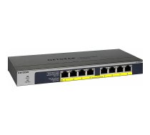 Netgear GS108PP Unmanaged Gigabit Ethernet (10/100/1000) Black Power over Ethernet (PoE) | NUNTGSW8P000019  | 606449130034 | GS108PP-100EUS