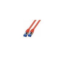 EFB Patchcord RJ45 S / FTP, Cat.6A, Cat7 TPE superflex, 0,15 m, czerwony | K5525FRT.0,15  | 4049759187408